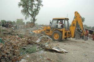 This is where the Metro Station, Aksharjam temple and the CWG Village now stand